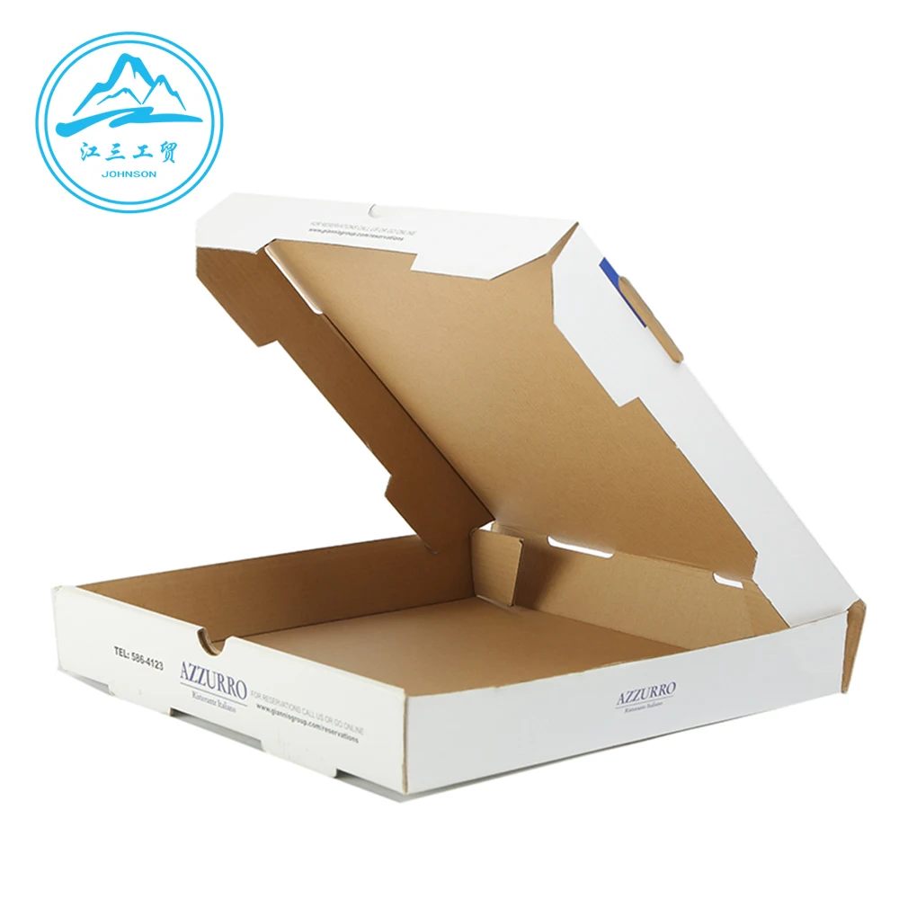 Custom 8 12 14 28 Inch With Logo Carton Take A Way Karton Corrugatedfood box for restaurant Pack Boite Kutusu Pizza Boxes