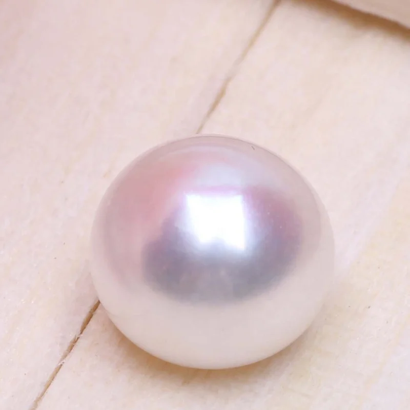 Natural Freshwater Pearls 3A Quality Per Piece Price High Luster Loose Button Pearl Half Drilled Flat Back Button Pearls