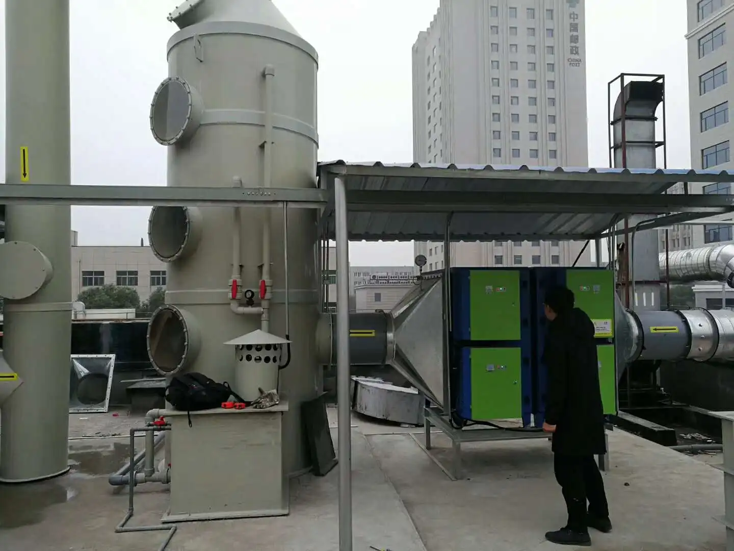 LVCHENG clean air purifier electrostatic air cleaner parts electrostatic fume purification expert