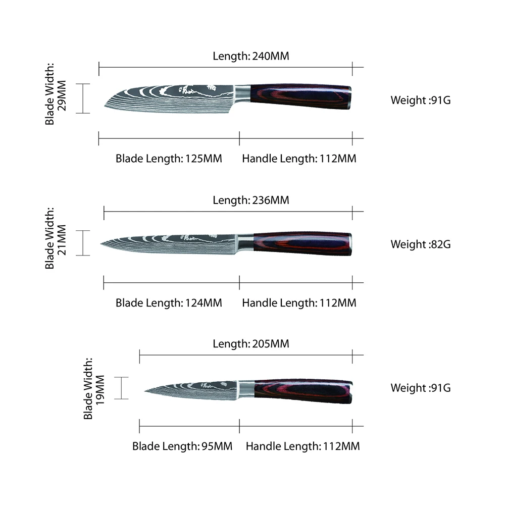 Янтарный ручной кованые 8-дюймовый поварский нож 5Cr15Mov высокоуглеродистой стали с неприлипающим покрытием