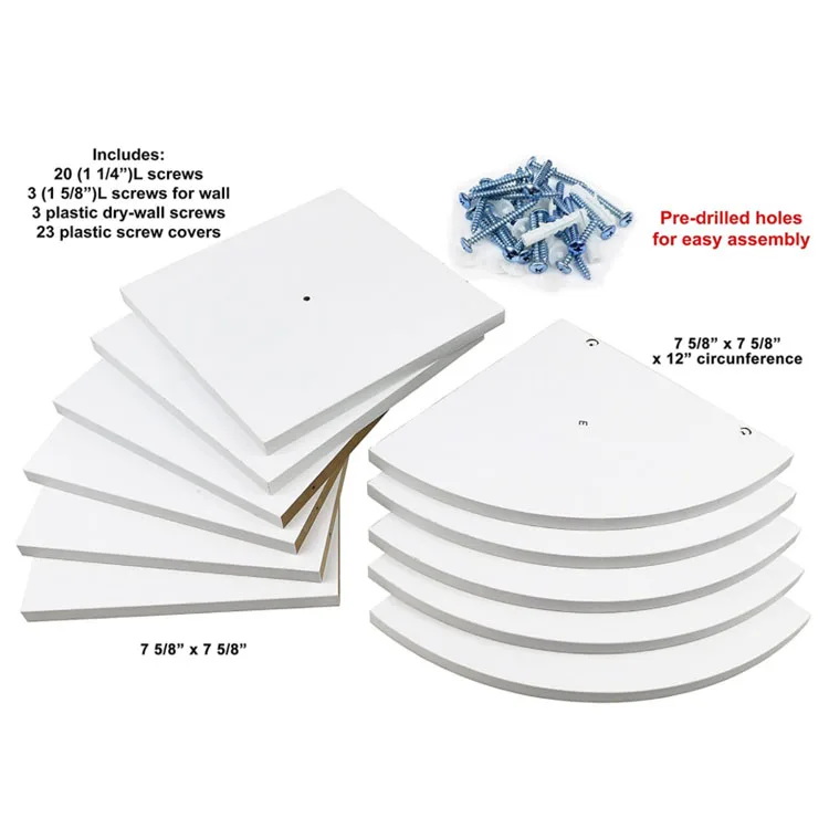 
Rustic natural 5 layer wall hanging corner shelf wood floating shelf for your home floating shelf wall mounted 