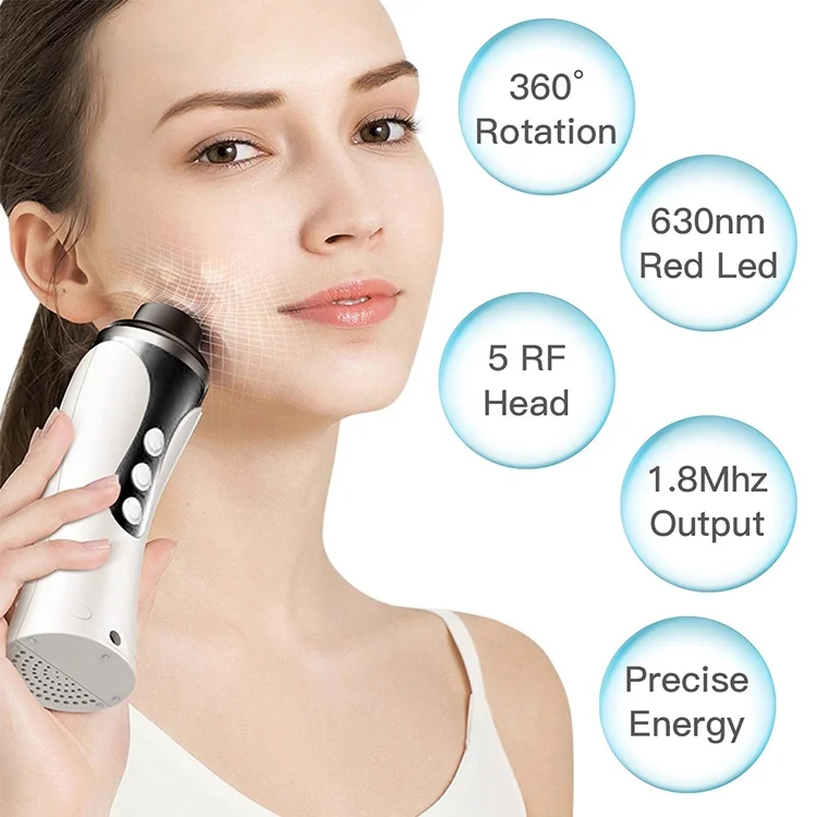 Skin Tightening Face Lifting Machine Mini Rotating Rf Beauty Device