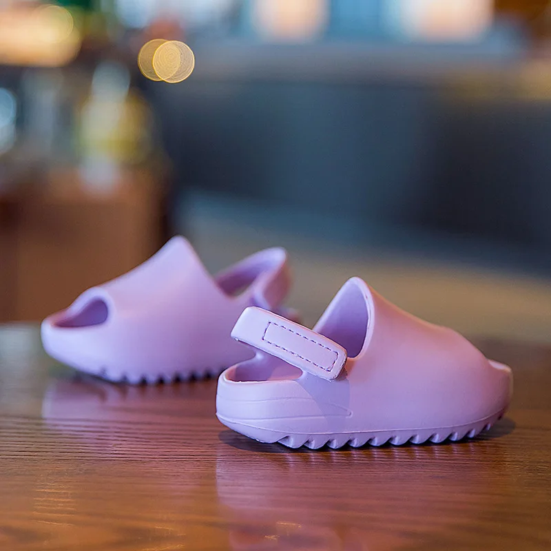 Summer Kids EVA Beach Blank Slippers Slides Baby Indoor