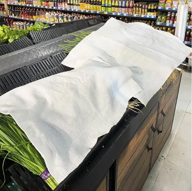 PLA fruit and vegetable water-locking water-absorbing needled non-woven moisture absorbent non-woven fabric