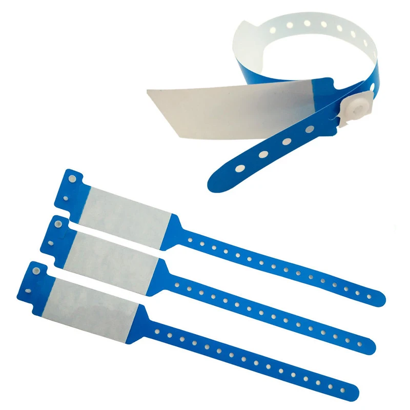 Custom Hospital Plastic Vinyl Bracelets Medical Disposable PVC Identification Insert Card Medical Vinyl Wristbands