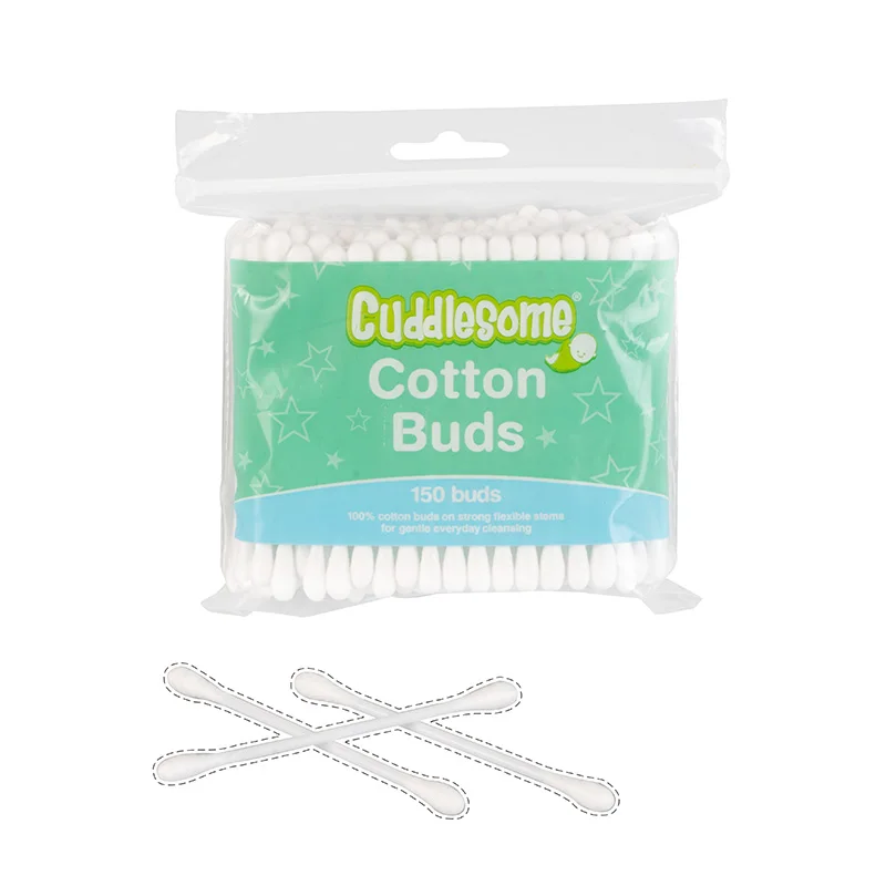 100Pcs Medical cotton swabs with bamboo or wooden sticks