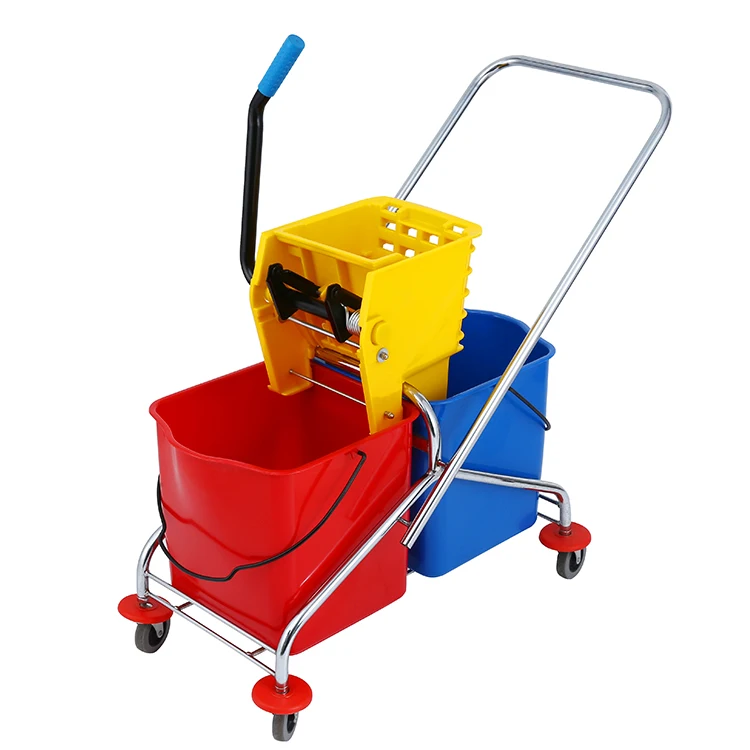 Haotian wholesale model B-040D 32L SINGLE MOP TROLLEY (SIDE PRESS)