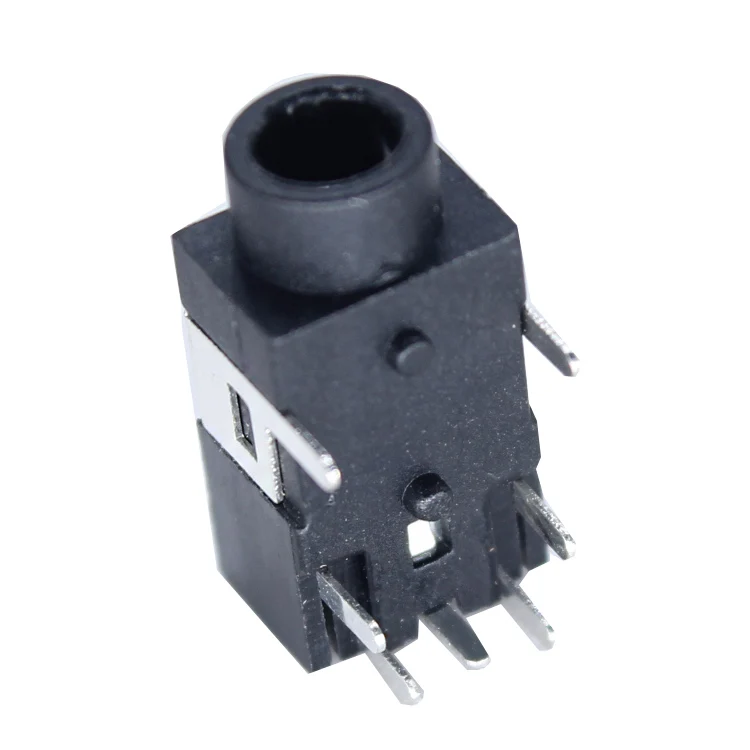 Angle  90 Degree Stereo Connector Audio 3.5mm 7 Pin Phone Jack For Male Plug Solder Headphone Jack Audio Adapter Connector