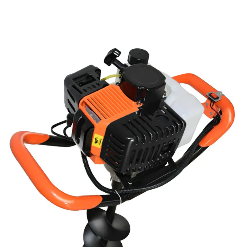 63cc 800mm Petrol Post Hole Digger Earth Soil Auger Drill Machine for garden farm Plant OEM customized