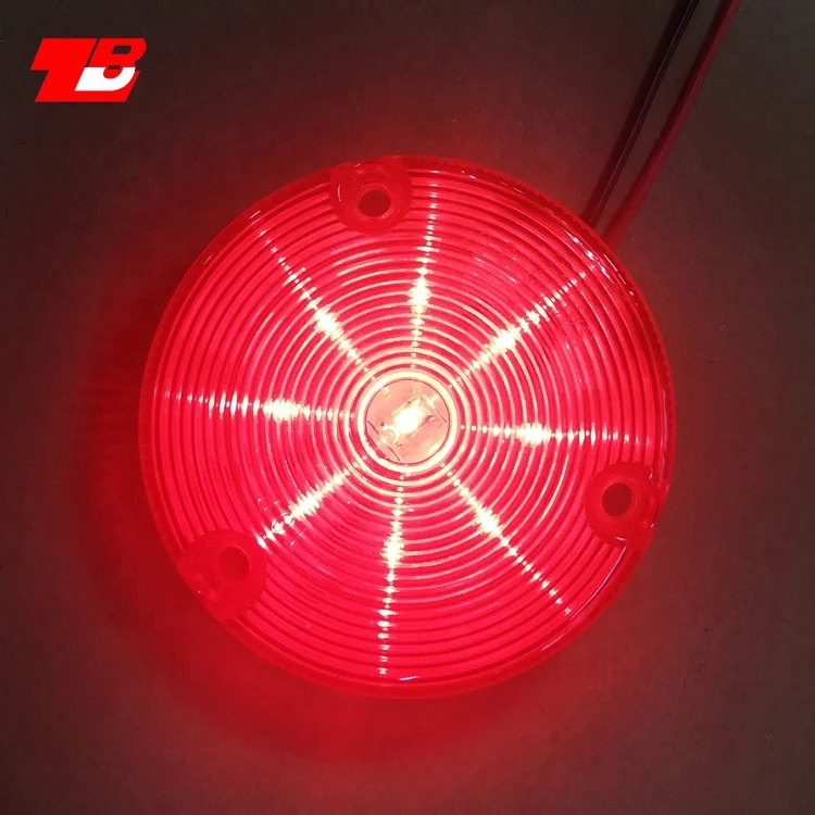 Super Bright Side Marker Lamp 9LED Red Amber Clear Clearance Lamp for Universal Vehicles Truck Trailer