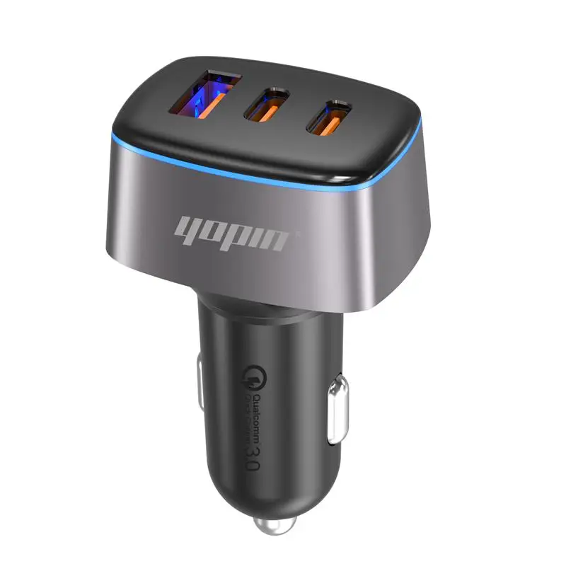 new arrival custom 3 usb dual type c 2 pd 20w pps car charger