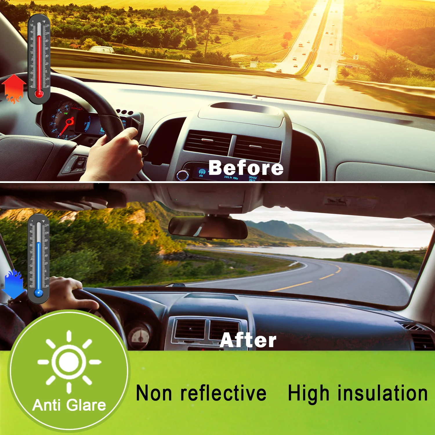 China Factory Brown color car decoration accessories glass tint film anti-smash security window film for Car/House