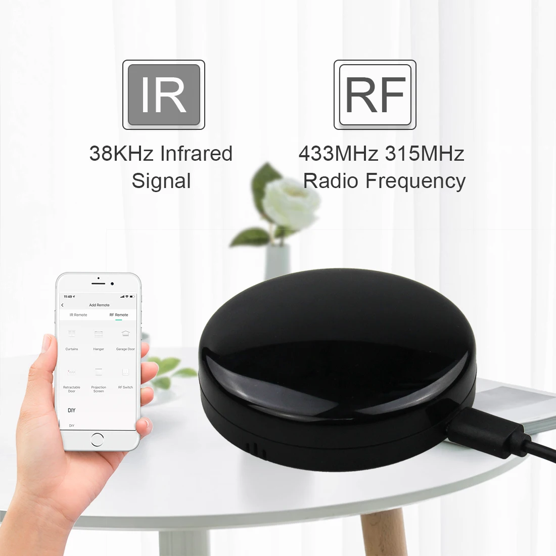 
Smart Home tuya Intelligent WIFI IR RF Universal Smart Remote Control FRANKEVER WIFI+IR+RF switch Remote Controller 