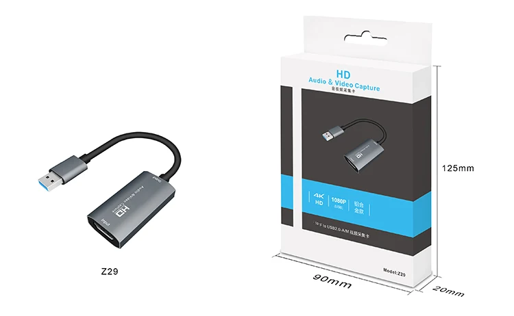 Новый продукт устройство для захвата hd-видео в реальном времени usb 2 0 захват видео
