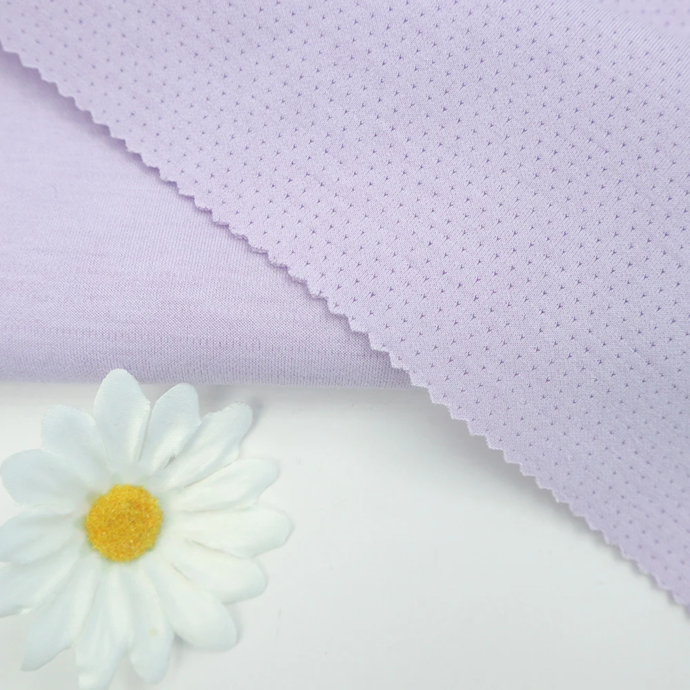 Fabrics and Textiles Supplier Custom Designer  Solid Polyester Rayon Spandex Techno Scuba Fabric for Garment