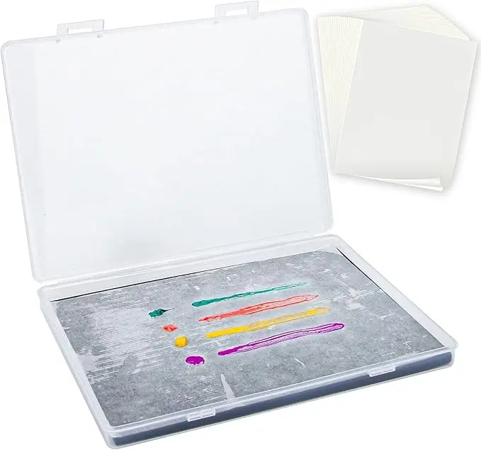 Stay Wet Palette for Acrylic Painting Garpernics Wet Palette Tray with Sponges and Papers for Acrylic Paints, Keep Paint Wet