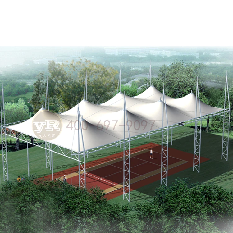 Сборная Небольшая стальная конструкция, Футбольная Выдвижная рама, крыша стадиона, изогнутая крыша футбольного стадиона, крышка крыши, мембрана