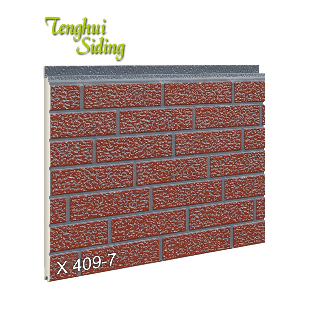 Tenghui Siding Insulated Metal Panels Prehab House Metal Wall Panels Metal Exterior Wall Panels