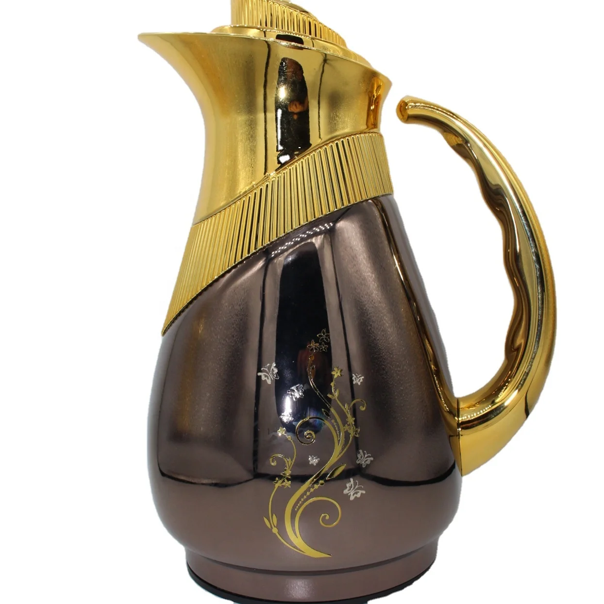 golden brass arabic copper stainless steel outer glass inner vacuum flask