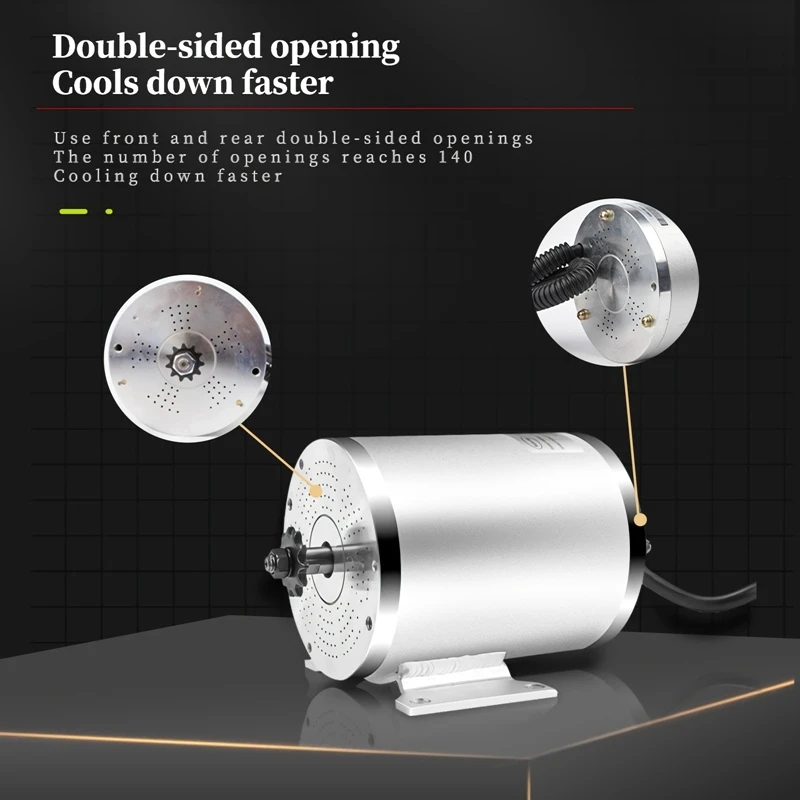 Kunray 36V 48V 1000W 3100rpm 30A Bruhshless Controller Brushless DC Motor E-Bike Electric Throttle Motorcycle Scooter