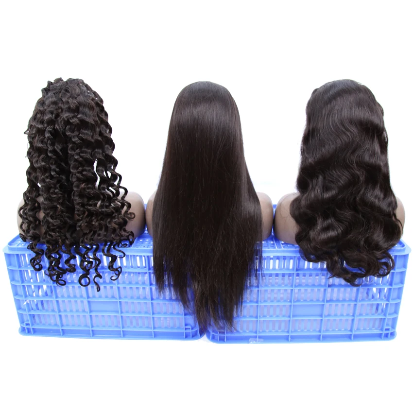 Best selling full lace wig body wave high quality wholesale straight natural U part human hair wigs