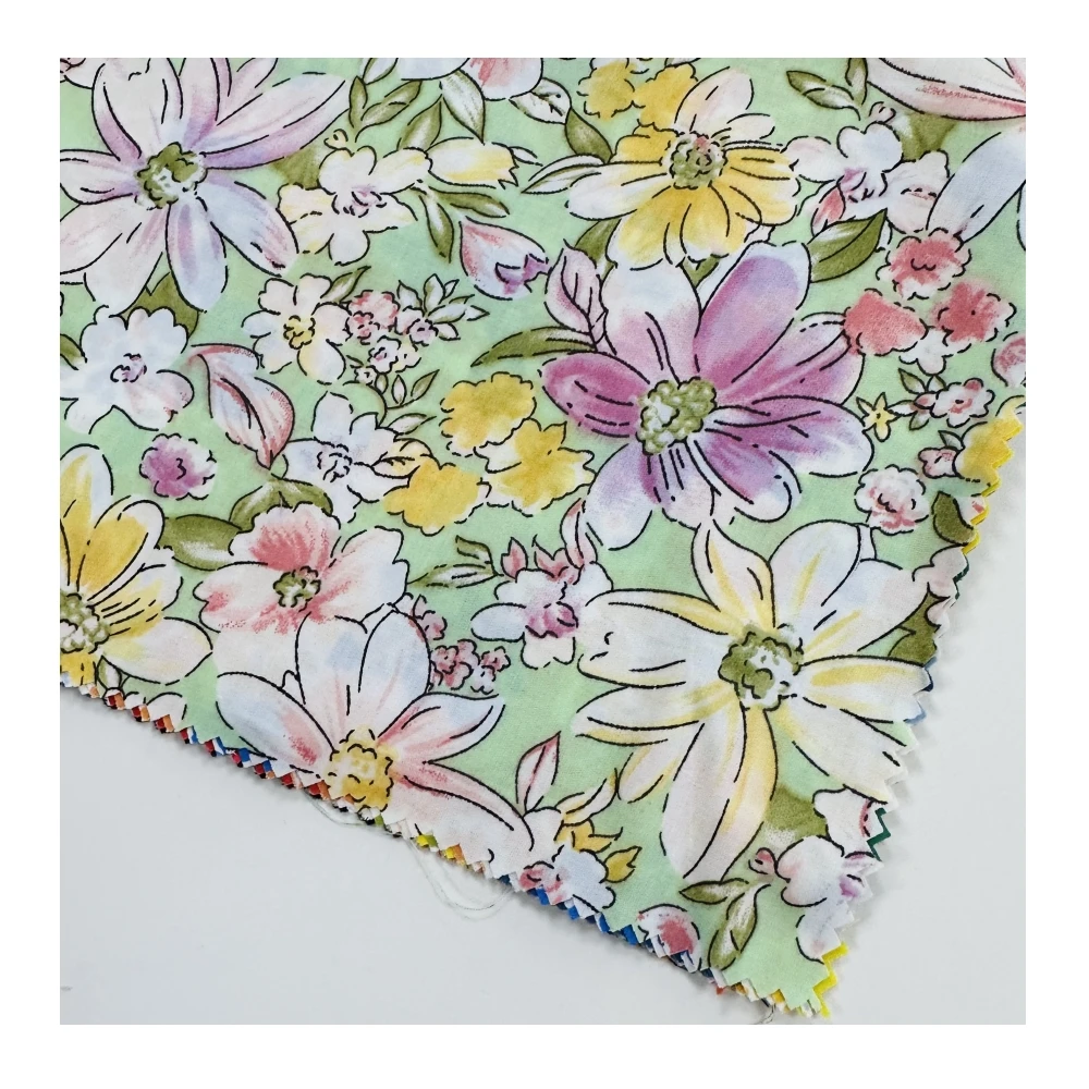 Custom reactive print 100 % cotton mercerized shirt fabric soft 40s 120gsm woven pure cotton shirt fabric