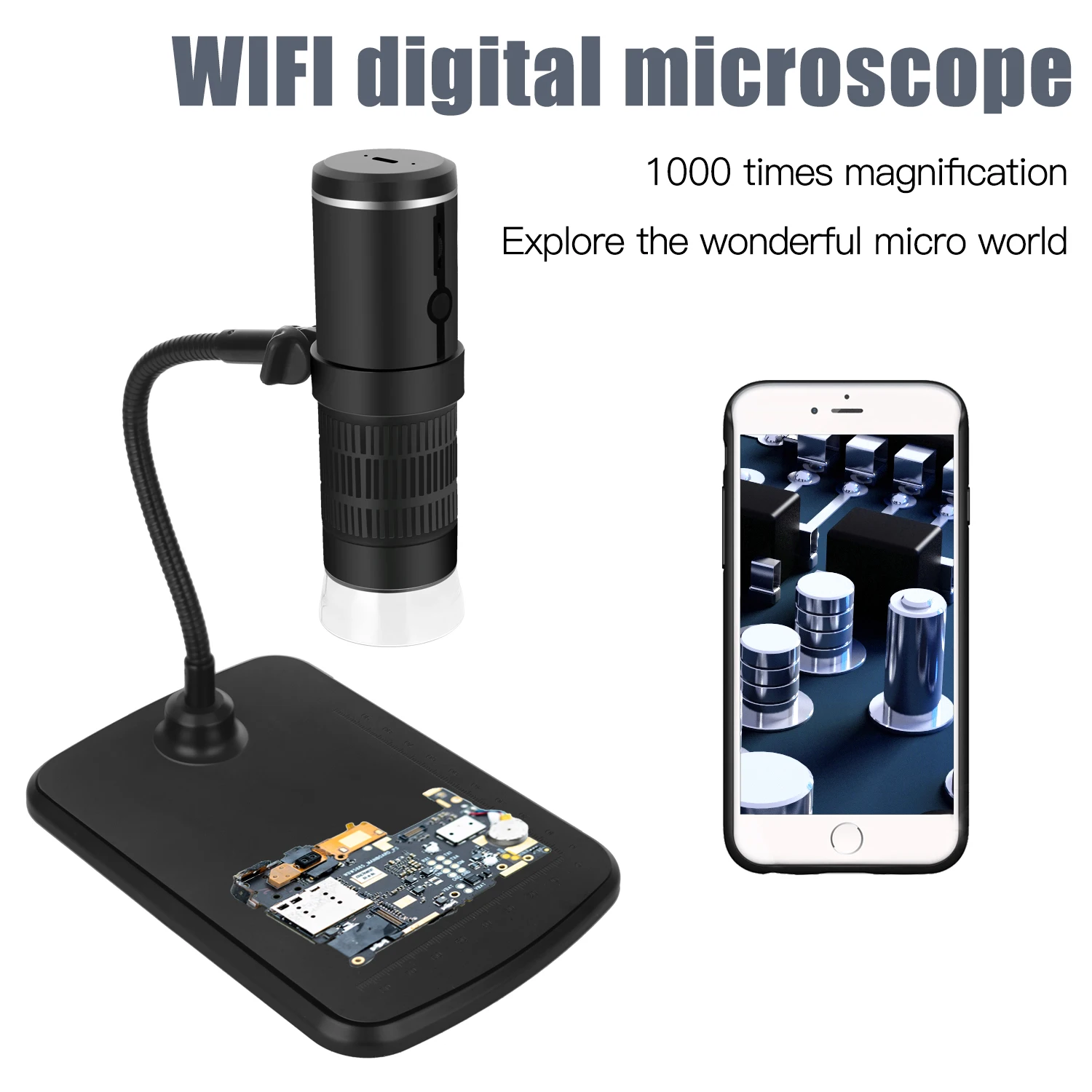 Supply WiFi Digital Microscope Wholesale HD 1080P 1000X USB WiFi Digital Microscope Mobile Repair Microscope