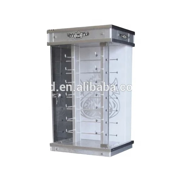 Custom countertop sunglasses display showcase with lock,table locking sunglass display racks for eyeglasses