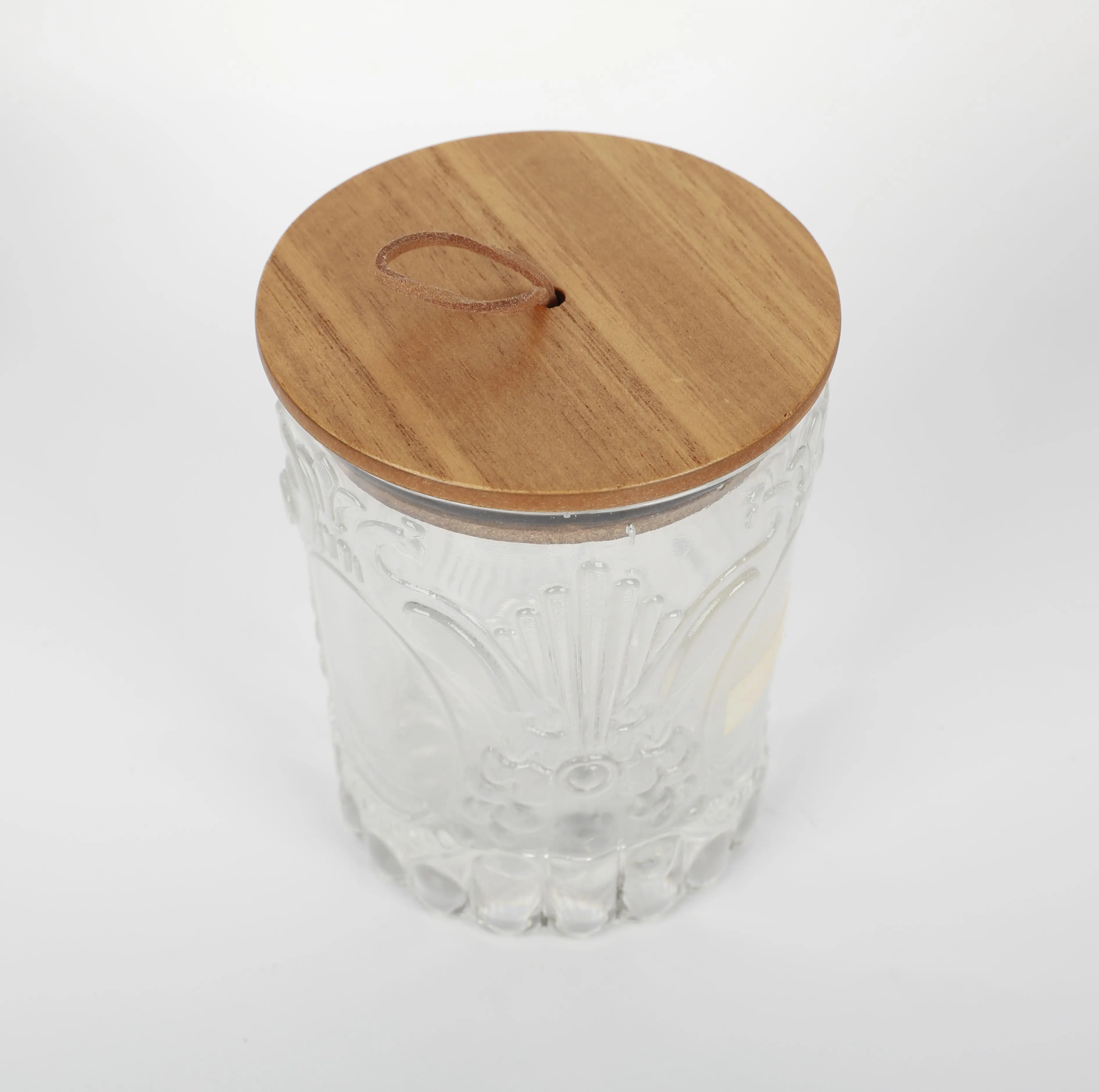 Custom Engraving Logo Smooth Touch Feel Wood Lid For Beer Can Glass Storage Camdle Jar Wood Lid