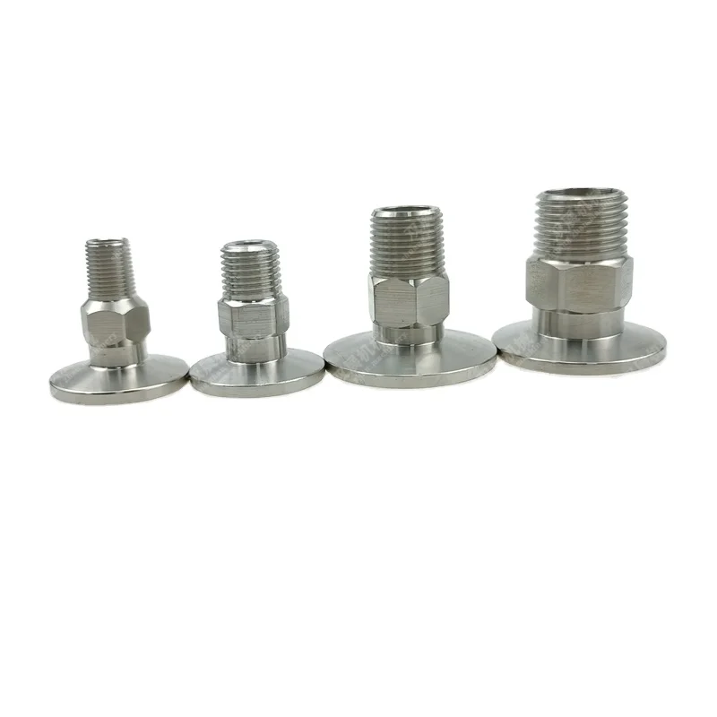 Stainless Steel ISO KF Vacuum Fitting 304 KF16 to Male Threaded Adapter