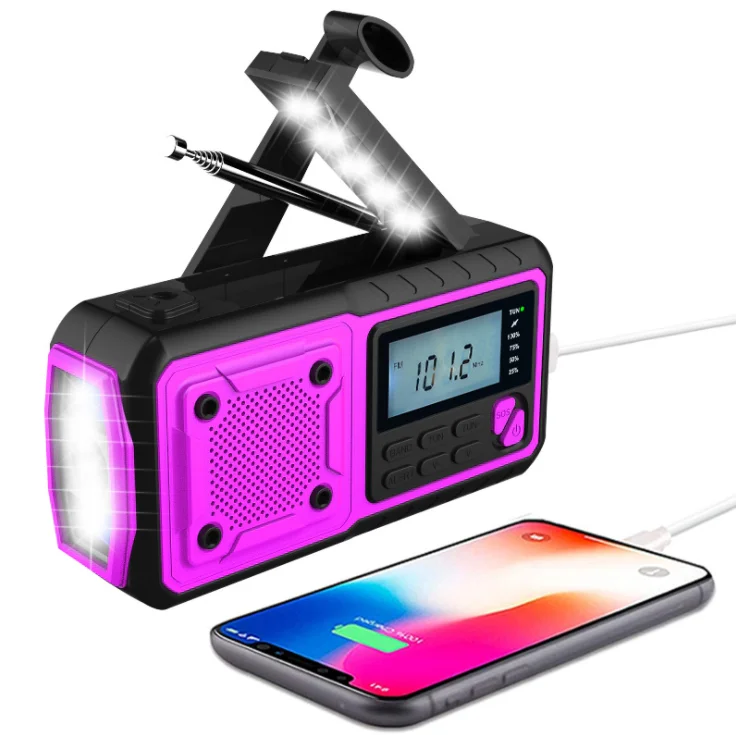 USA Army 4000Mah Rechargeable Am Fm/ Sw Noaa Weather Usb Solar Survival Hand Crank Emergency Radio