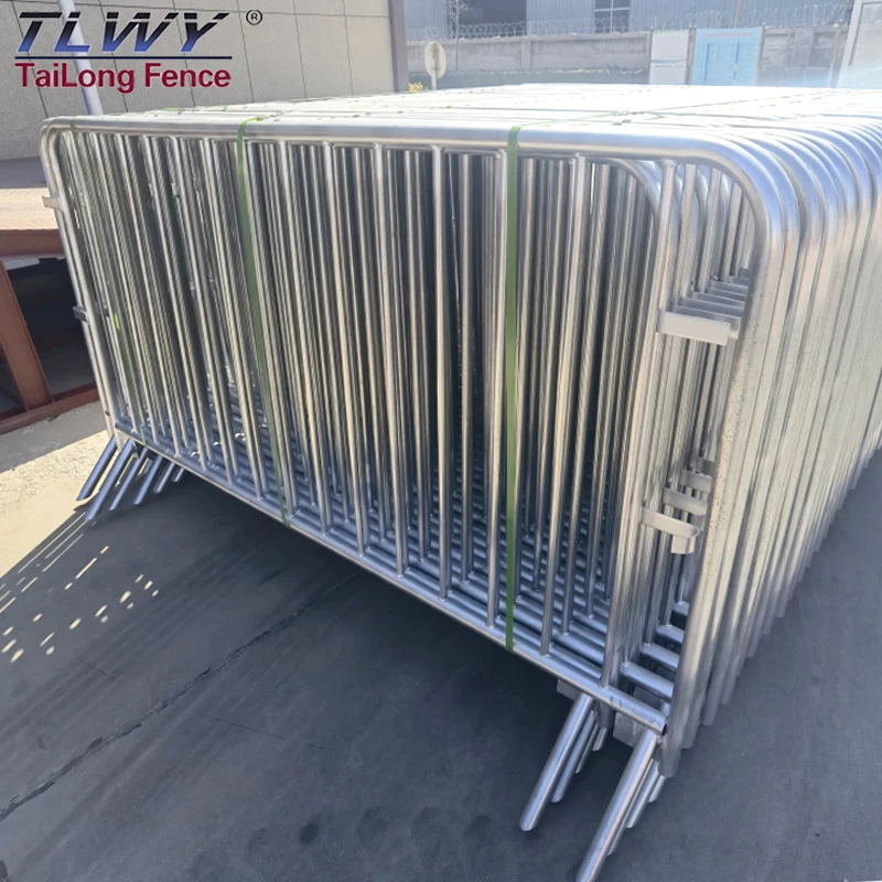 High Quality Temporary Metal Crowd Control Barriers  3mm Thickness Concert Crowd Control Barrier