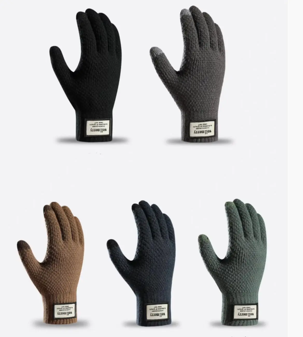 Горячая Распродажа мужские варежки плюс утолщенные теплые перчатки для сенсорного экрана зимние использования на открытом