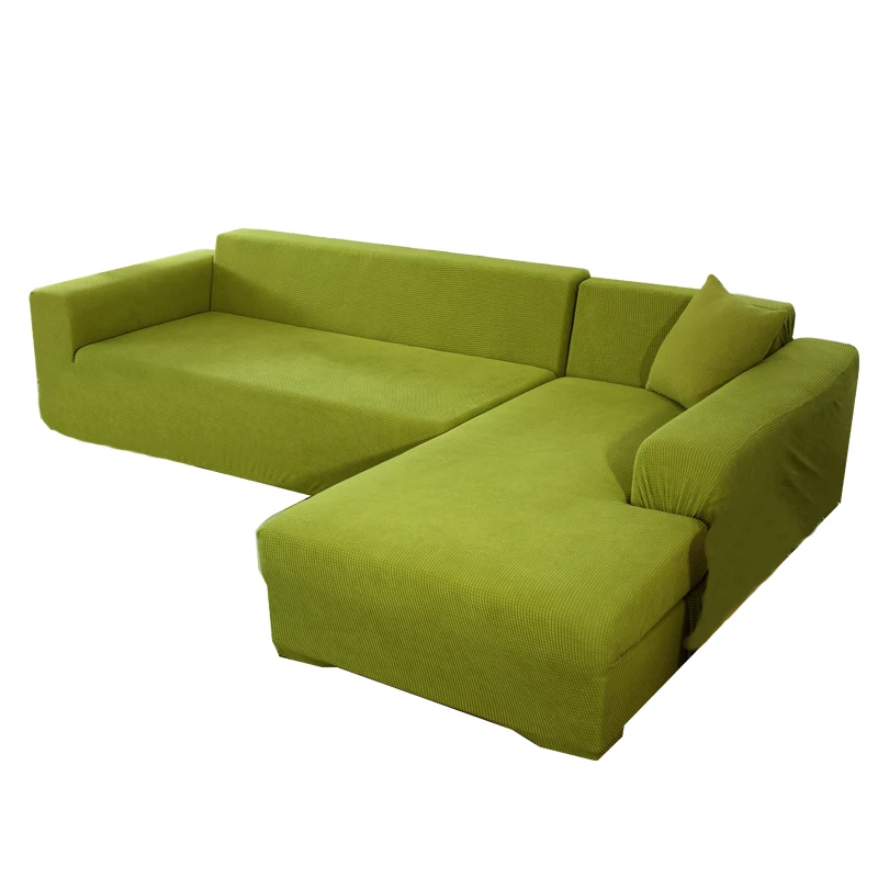 Universal 1 2 3 Seat 4 Seat Furniture Protector Couch Sofa Plain Seat Customized Style Fabric Pattern Solid Color sofa Covers