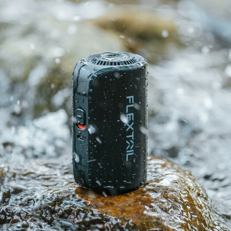 FLEXTAILGEAR Portable MAX Boat Pump Rechargeable Electric Air Pump for Inflatable Boats, Inflate Deflate with Auto Stop Function