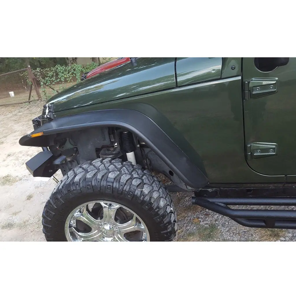 JK Wheel Arch For wrangler JK 2007 + ABS Fender Flares Wheel Eyebrow Protector