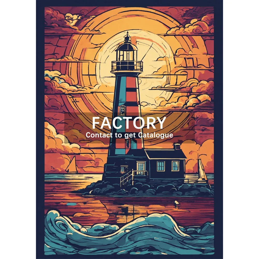 Diamond Painting Lighthouse Cross Stitch Embroidery Landscape Full Round Drill Mosaic Stained Glass Art Holiday Gift