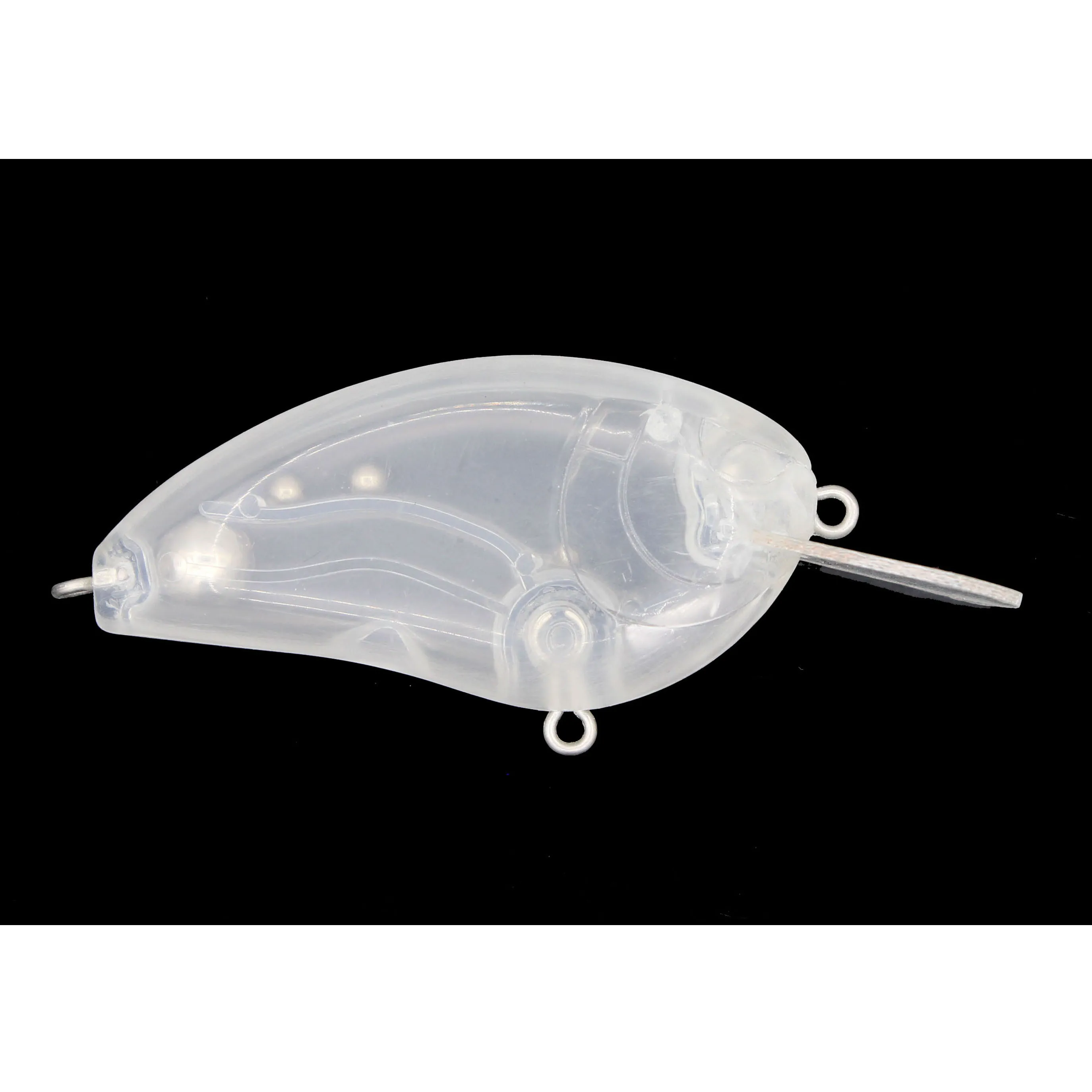 Hard plastic little john bait unpainted fishing lure body