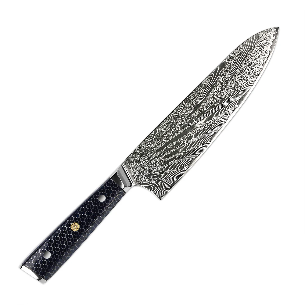 67 Layers VG10 Damascus Steel 8 Inch Chef Kitchen Knives with Honey Comb Resin Handle