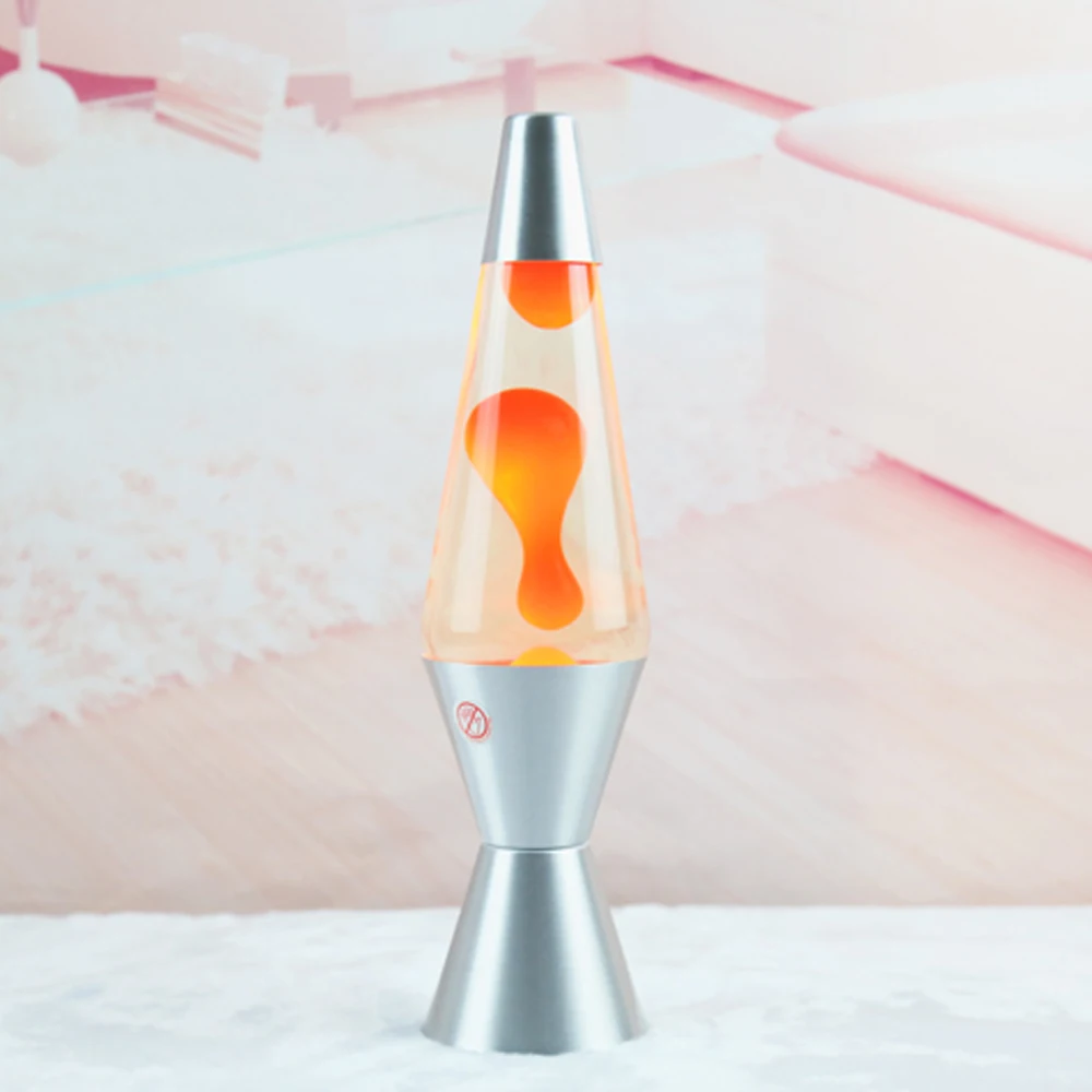 Factory direct saleHigh quality Lava Lamp 14.5-inch Silver Base night lights Fantasy Gift lamp floor lava lamp