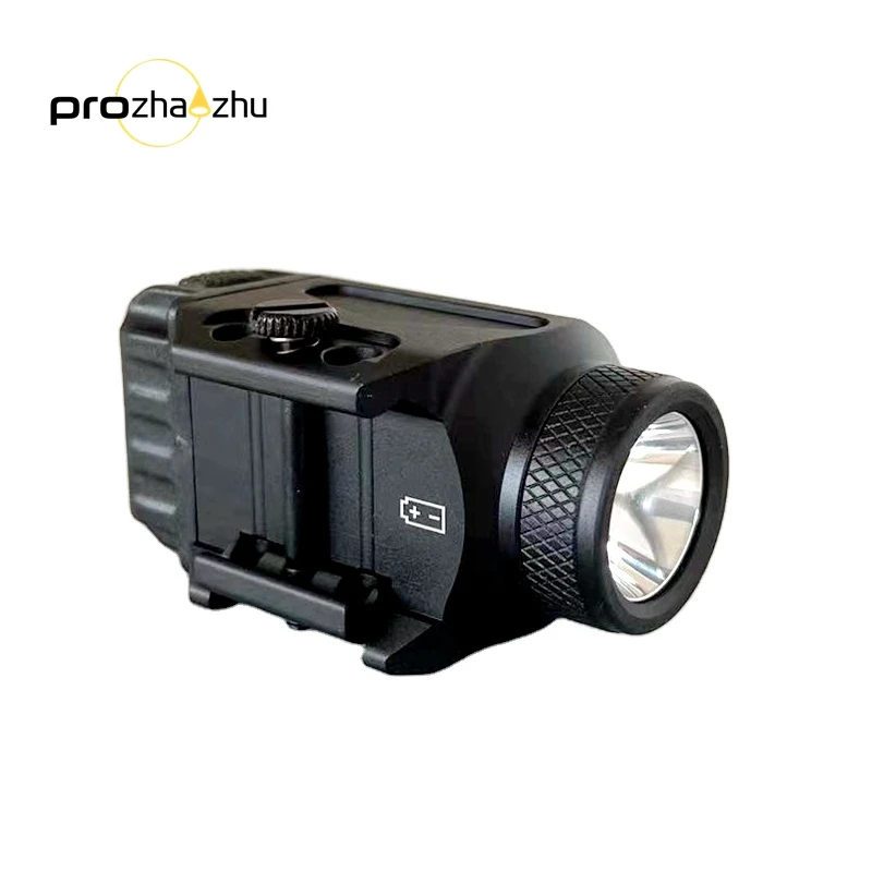 Mini LED Mounted Tactical Flashlight 600 Lumen IPX6 CR123A Mini Tactical Light