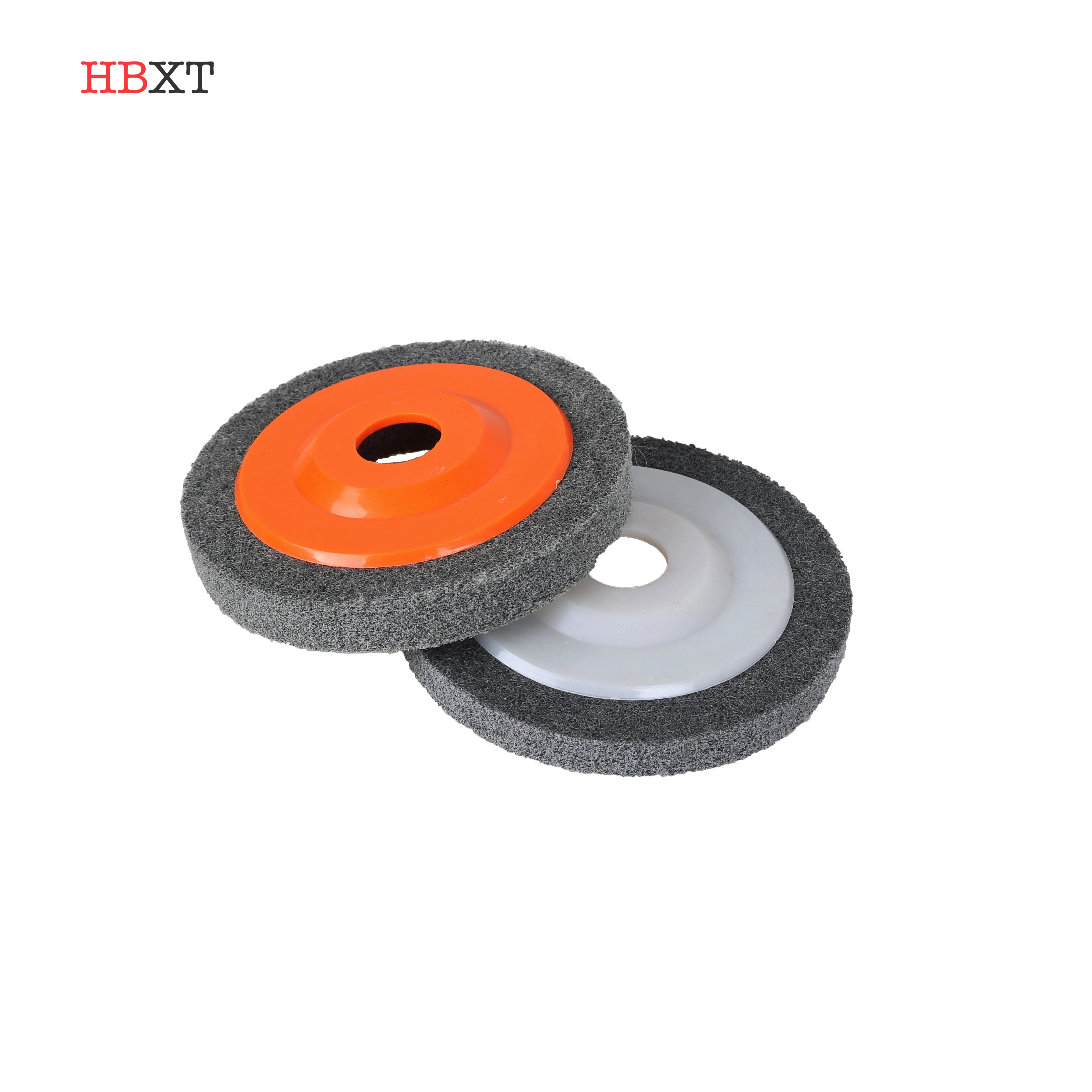 100mm Nylon Fiber Buffing Polishing Wheel Sanding Disc Set Grey Pack of 5 for Angle Grinders