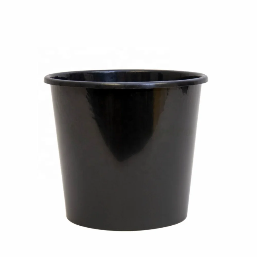 Buckets Wholesale Tall Plastic Dutch Container Flower Black Pot for Display