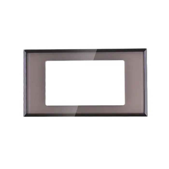 High Quality Custom Smart Socket Switch Tempered Glass Frame Panel for Home Wall Electrical Appliance