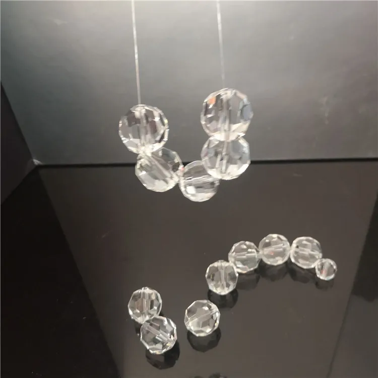 Crystal Glass decoration chandelier parts bead with hole 6mm,8mm,10mm,12mm MH-12911