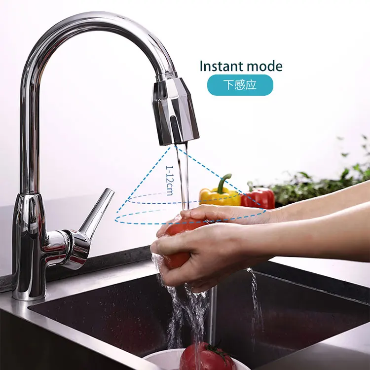 
Smart Faucet Adapter Plastic Automatic Fauce Sensor Adapter Smart Touchless Water Saver Sensor Faucet Adapter 