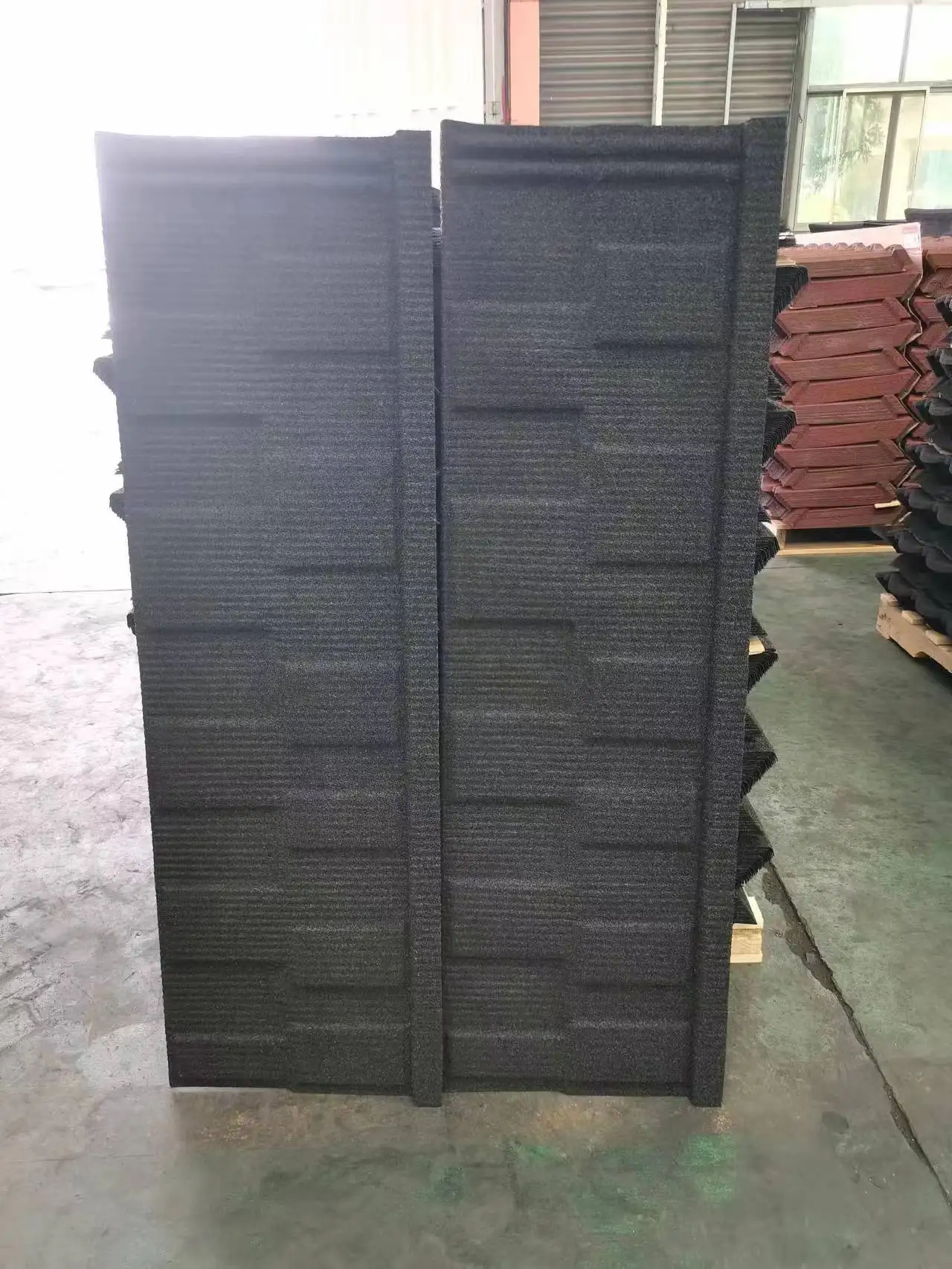 China best quality bond color  coated stone coated metal steel roofing tiles shingles sheets wave roof tiles