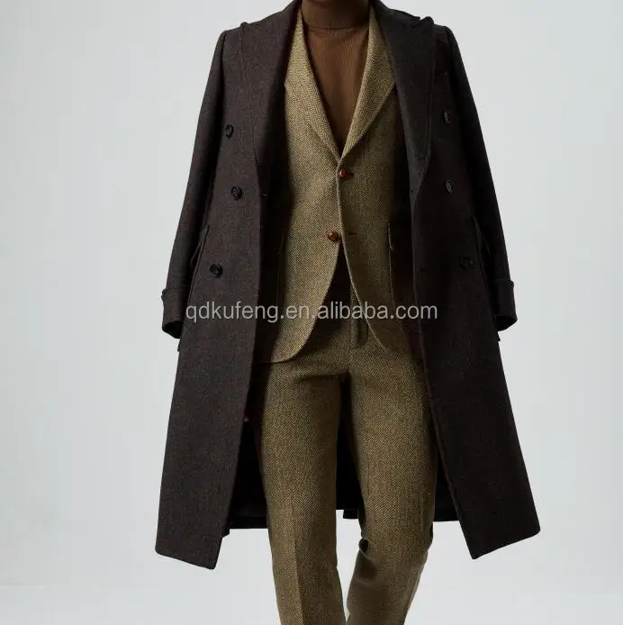 Women cashmere  Coats Autumn Winter Solid Color Cold Resistant  long Woolen Overcoat shawl lapel Casual Trench Coat female