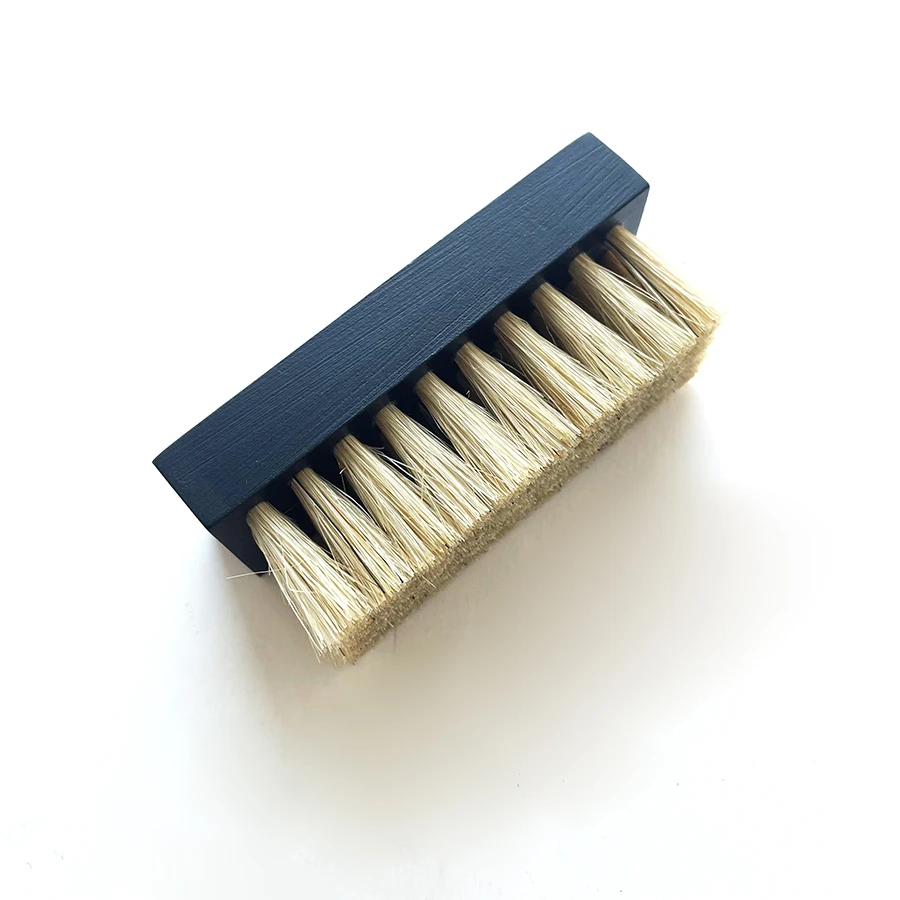 customized bristle hair nylon hair wooden shoe cleaner sneaker cleaning brush