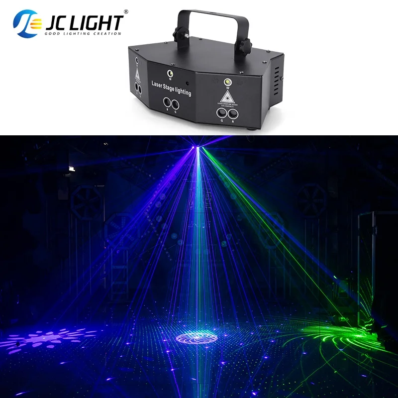 Disco Laser Light 9 Eye Rgbw Dj Party Projector Beam Lights Voice Control White Lazer Strobe Stage Lighting for Sale Club